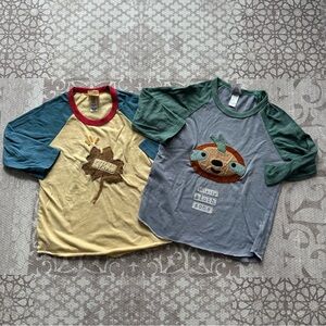 Swanky Shank Tops Sloth Maple Leaf 5T